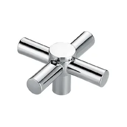 Cross Faucet Handle Knob Zinc Alloy Handwheel Universal Hot Cold Sink Taps Switch for Kitchen Bathroom Tap Replacement Parts