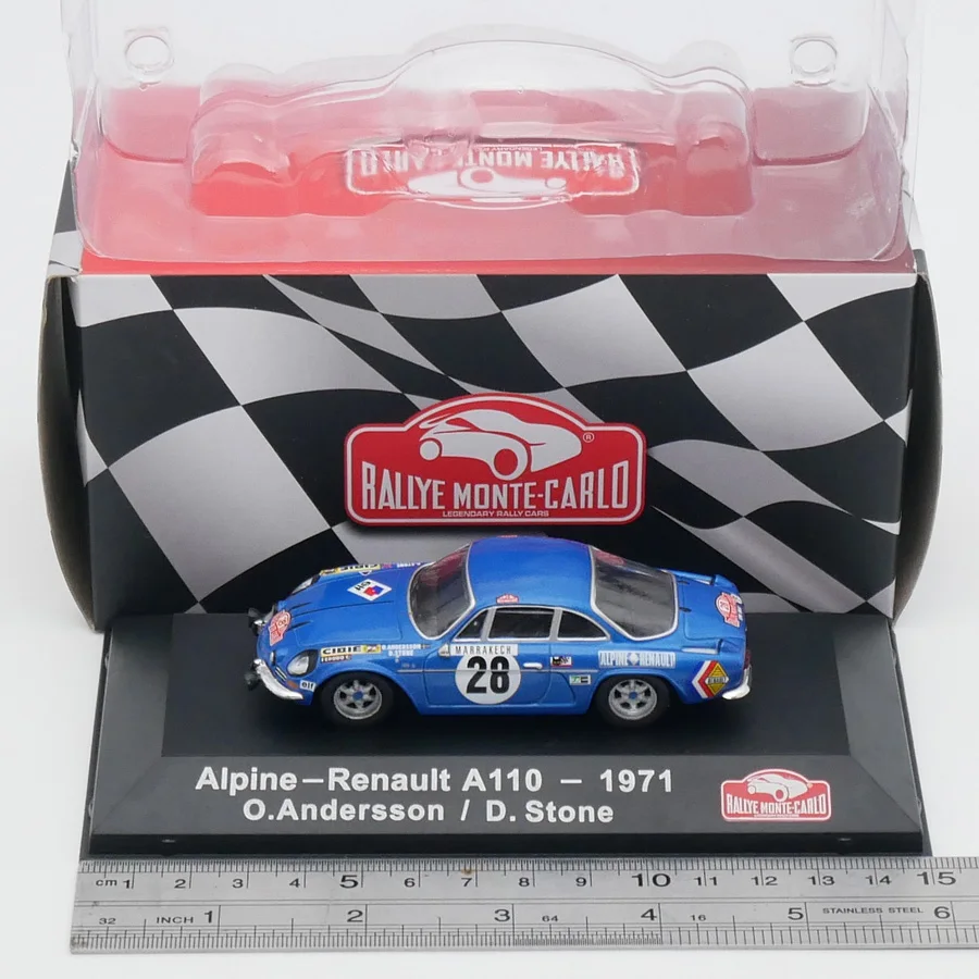 Diecast Atlas 1:43 Scale Alpine Renault A110 WRC 1971 Rally Racing