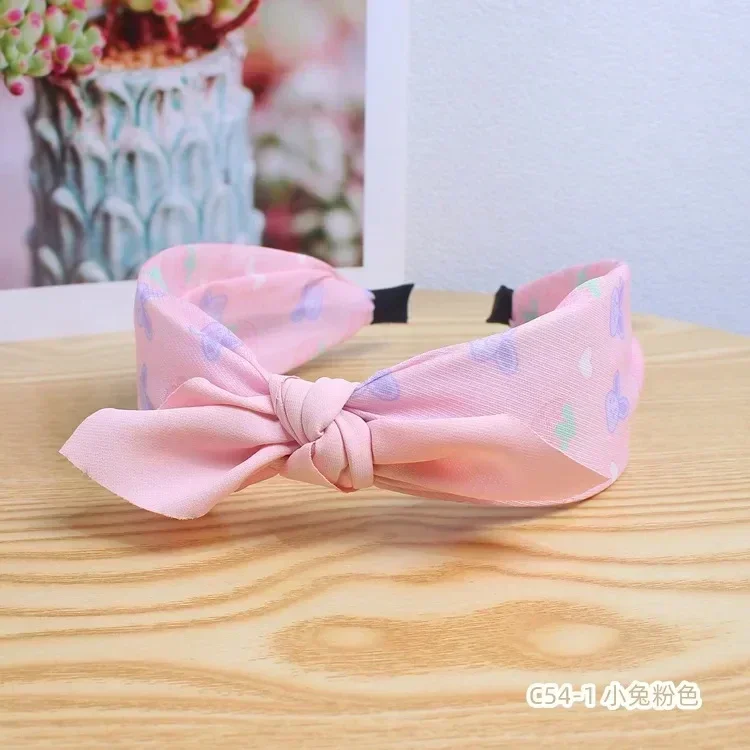 Sanrio Girls Hair Bands Anime Kawaii Korean Version Sweet Bow Tie Hair My Melody Cinnamoroll Hoop Hair Accessories Kids Toy Gift
