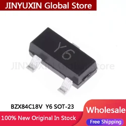 200Pcs BZX84C18V 18V SOT-23 Y6 Zener diode SMD transistor Wholesale