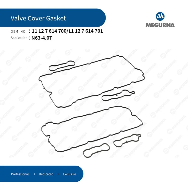 N63 4.0T Engine 3pcs Valve Cover Gasket Set For BMW 550i 650i 750i 750Li X5 X6 Auto Part Car Accessories 11127614700 11127614701