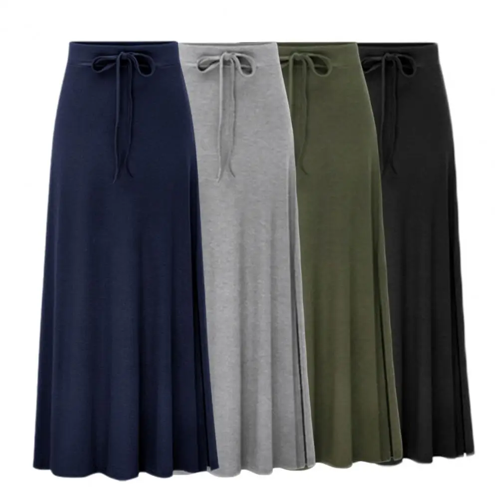 

Полуюбка женская осень-зима с высокой талией для похудения трапециевидная юбка маленького размера модная женская