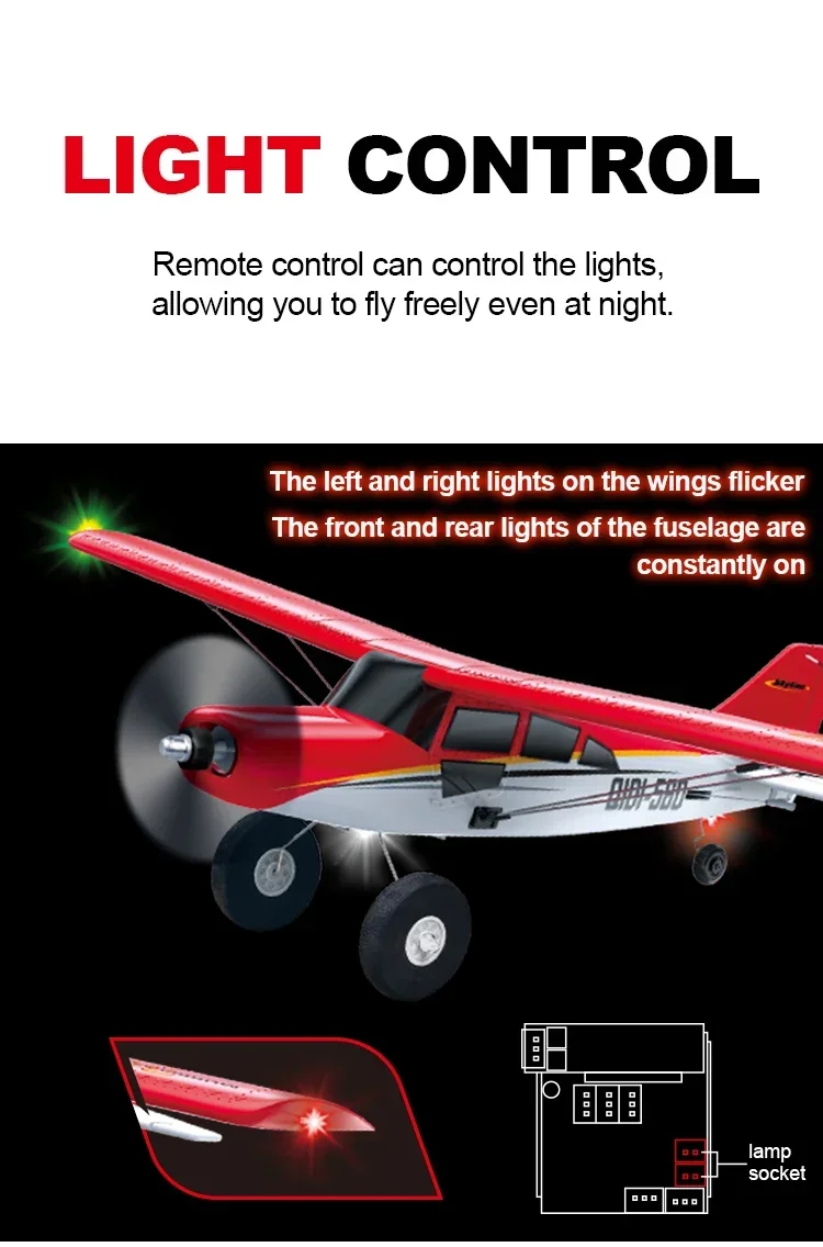 Qidi560 RC Flugzeug Moore M7 Off-road 4CH Fernbedienung Flugzeug Bürstenlosen Starrflügel Flugzeug Modell EPP Schaum Spielzeug für Kinder – Detail 7