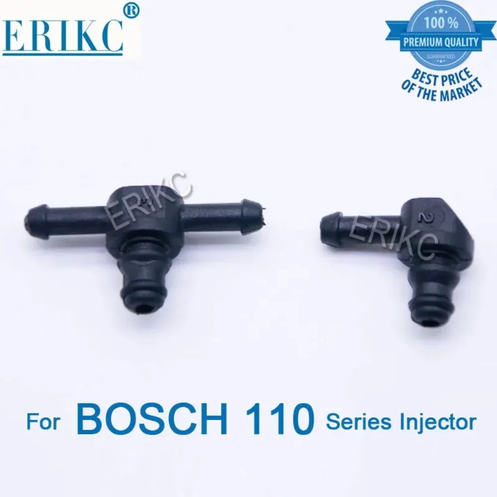 10pcs/bag Common Rail Injector Return Oil Backflow Pipe Connector Plastic T L for Denso Bosch 110 Series Fuel Injector