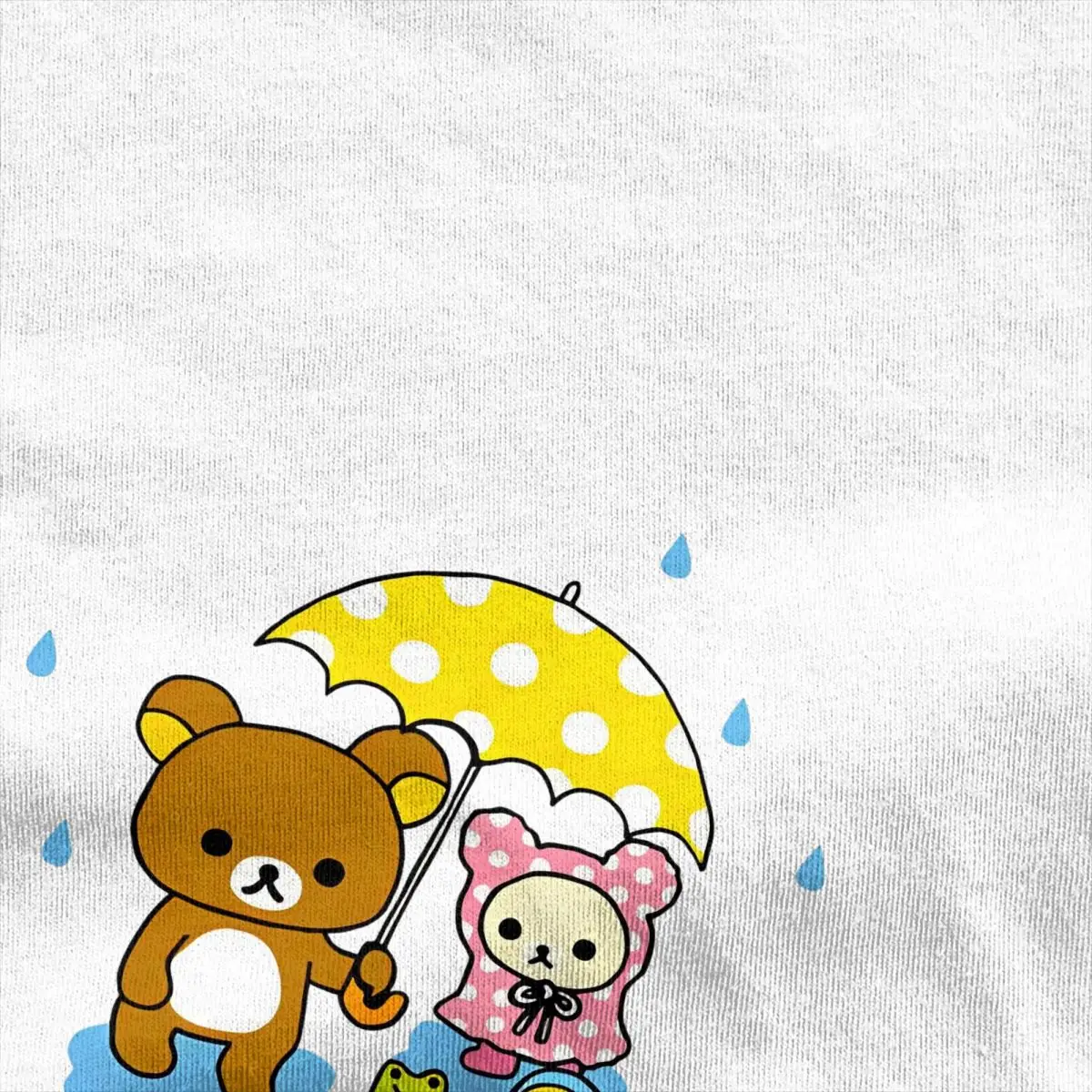 Copy Of Rilakkuma And Korilakkuma In The Rain T Shirt Harajuku T-Shirts Short Sleeve Vintage Tshirt