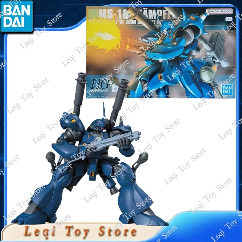 Bandai Original Genuine Gundam In Stock HG 089 MS-18E KAMPFER Anime Action Figures Toys Gift Assembly Model Collectio Ornaments