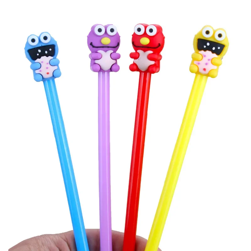 

50PCS Creative Cute Big-Eyed Doll Gel Pen Big-Eyed Lovely Snack Style Water-Based Paint Pen Stationery Kawaii School Supplies