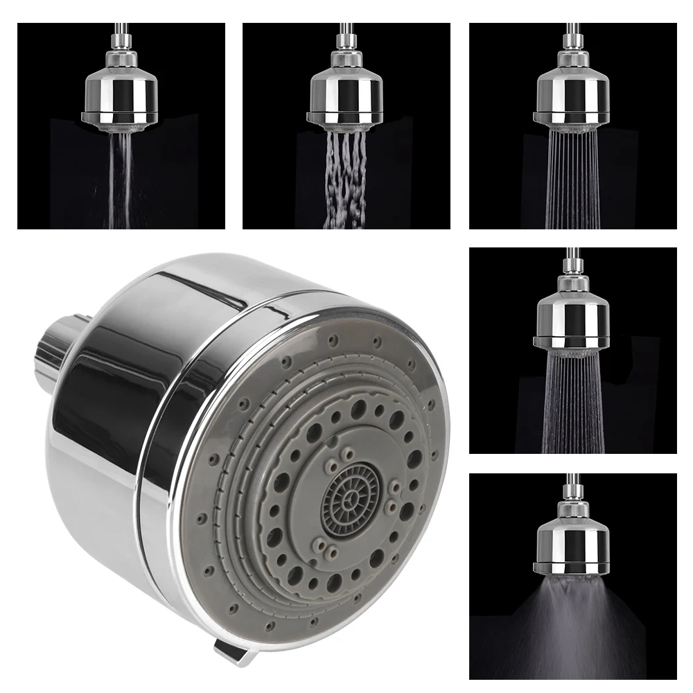 Bathroom Accessories Full Function Shower Head Multifunction Pressurized Water-Saving Home Improvement Rotating Top Sprinkler