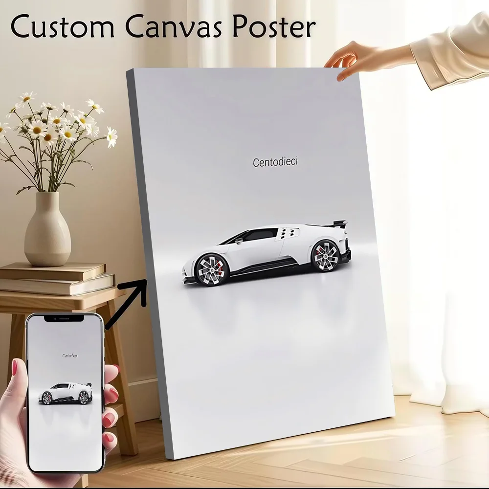 Supercar Centodieci Poster Customizable Printed Canvas Painting for Pictures Wall Art Modern Living Room Paintings Wand Deko