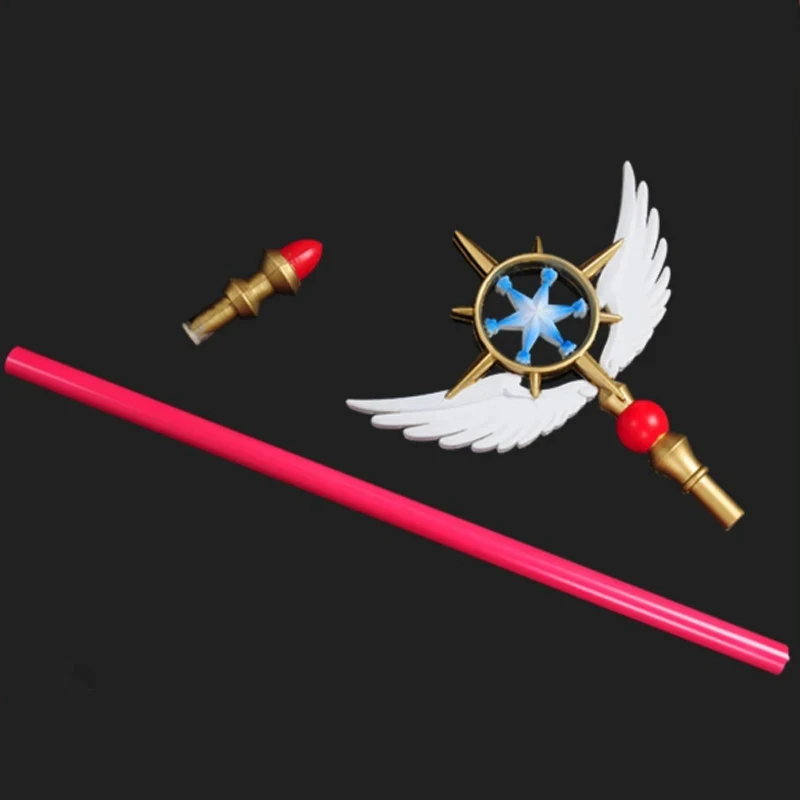 x;3,r'b\7/Anime Cardcaptor Toy Sakura Clow Bird Head Clear Card Captor Birdhead Star Wings Magic Wand Cosplay Mo6;n,9\j/5'k - view 4