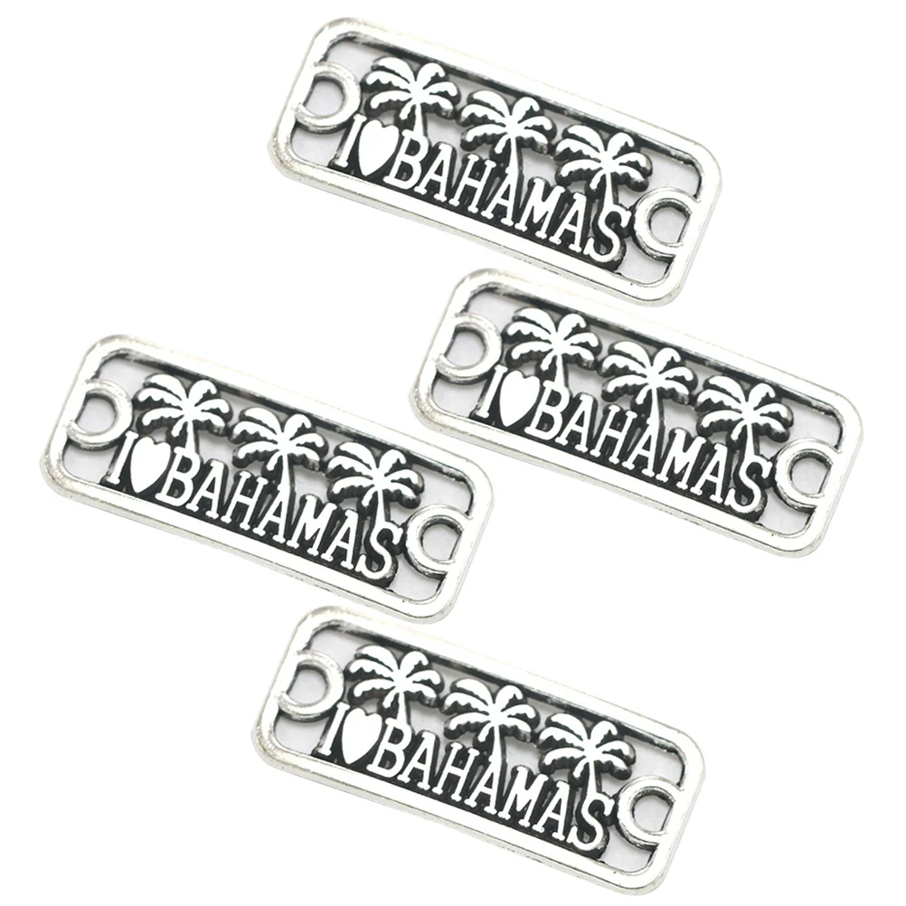 

20 Pcs Coconut Tree Bracelet Connector Alloy Pendant Charm Jewelry Making Pendants