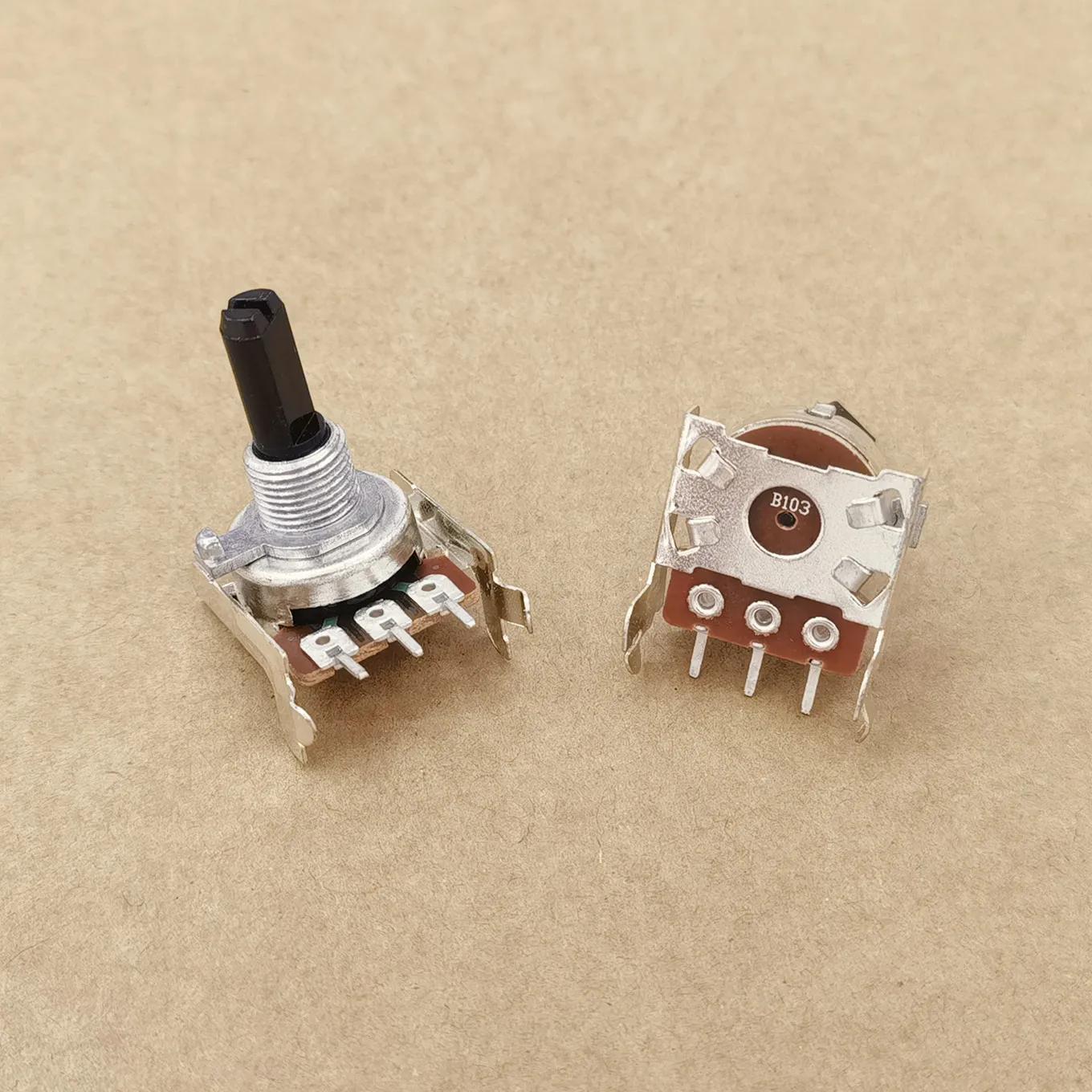 Original New 100% 161 Type Single Horizontal Potentiometer 3pin B10K B20K B50K B100K Amplifier Volume Adjustment Switch