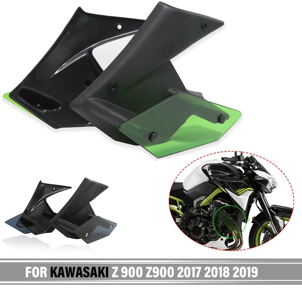 

For Kawasaki Z 900 Z900 2017 2018 2019 Motorcycle Parts Side Downforce Naked Spoilers Winglet Fixed Wing Winglet Fairing Wing