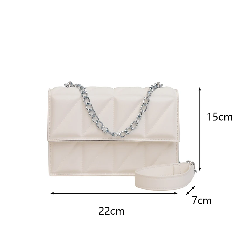 Designer Mode Frauen Umhängetasche Damen PU Leder Griff Handtaschen Kette Riemen Umhängetaschen für Frauen – Detail 27