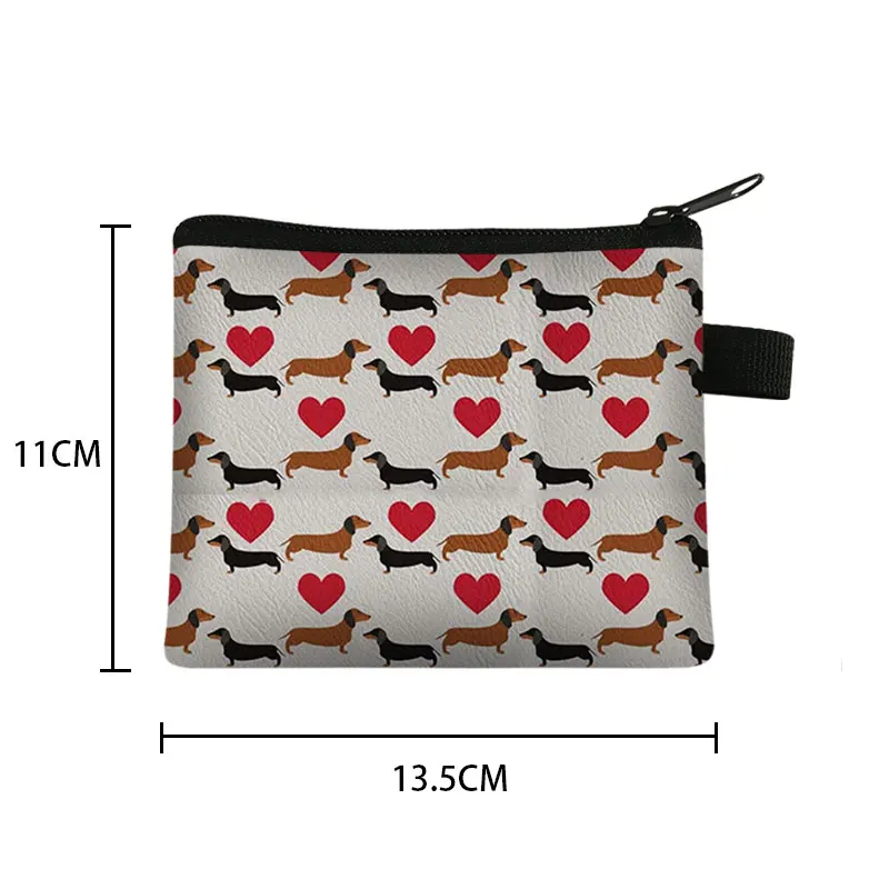 Monedero con estampado de Panda Rojo divertido para mujer, Cartera de Manga, monedero informal, Mini bolsa de dinero, identificación, tarjeta de