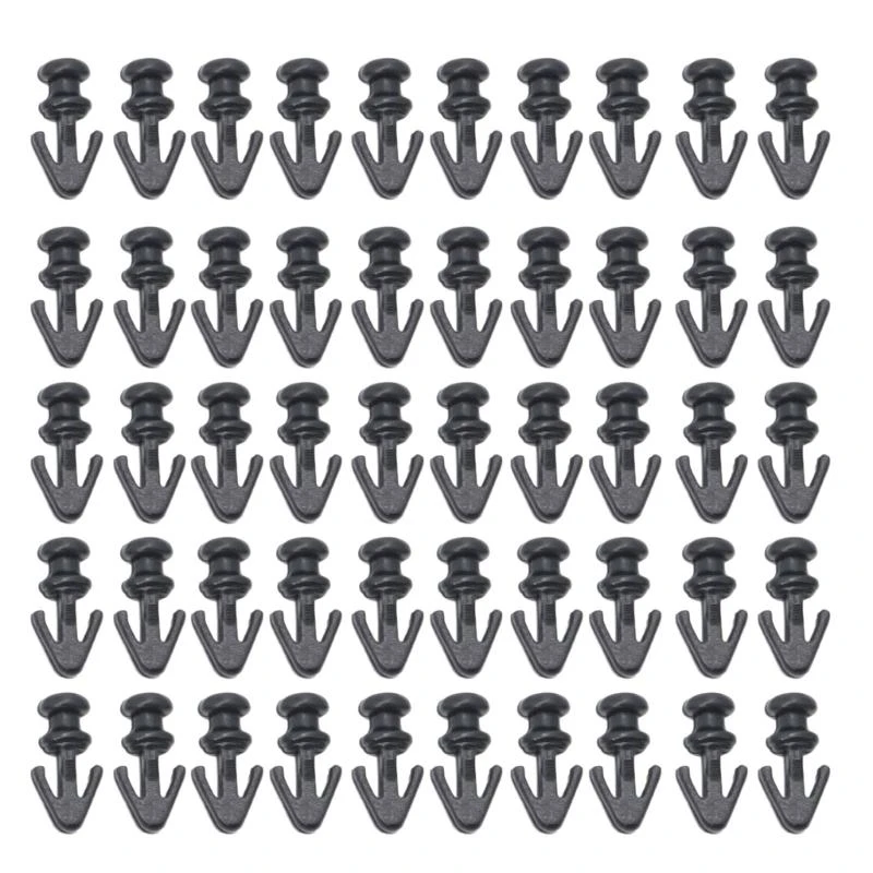 50Pcs Auto Fastener Clips Replacement Lower Weatherstrip Door Seal for MK2