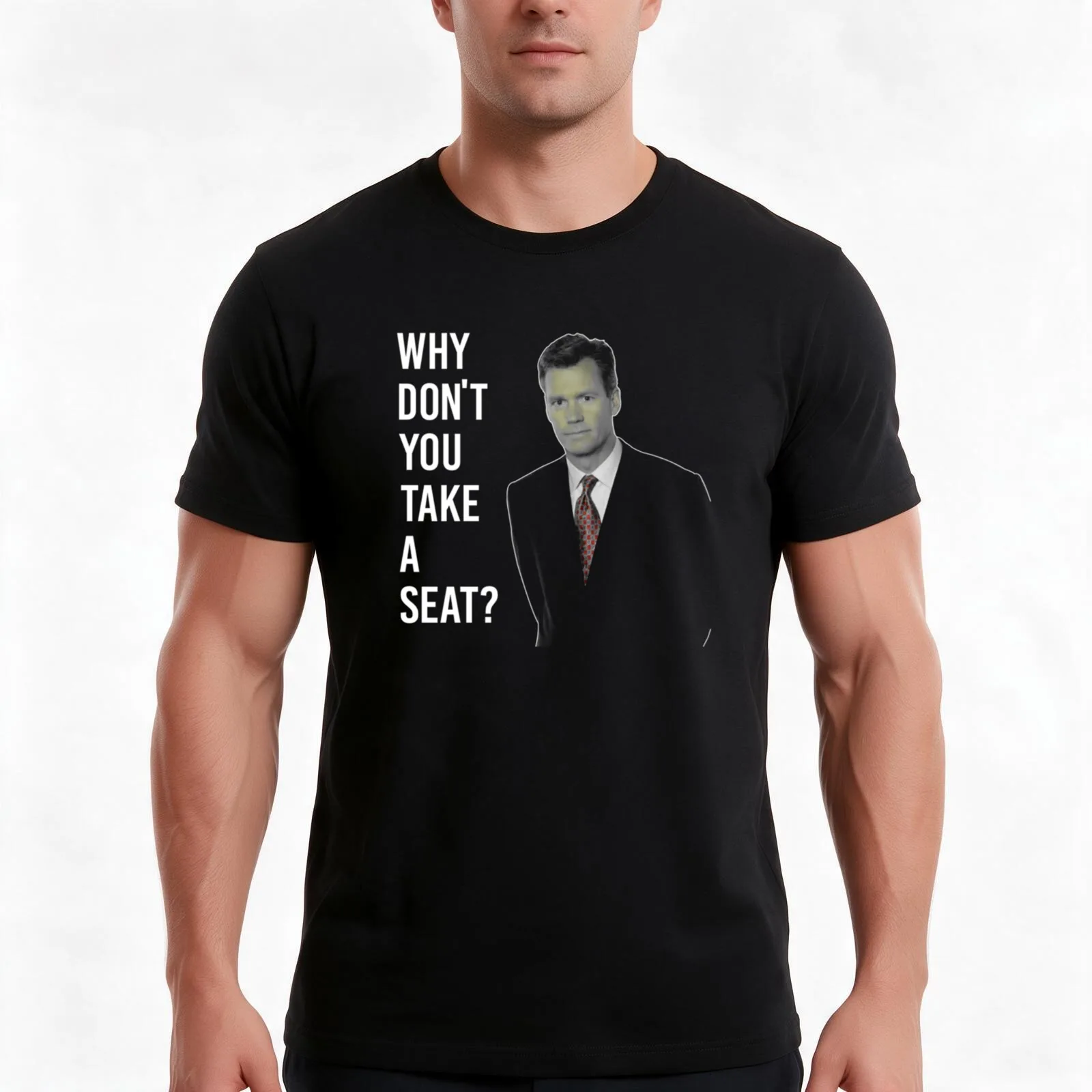 Chris Hansen Why Don T You Take A Seat 7 Shirt T-Shirt Summer Casual Cotton Tee Oversized Streetwear Tops Unisex Men Women