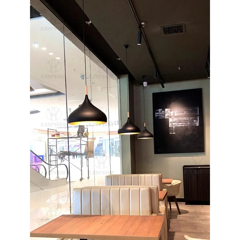GEW Nordic Retro Industrial Black Ceiling Pendant Lamp E27 Restaurant Dining table Bar Decorative Pendant Lighting Fixture - view 3