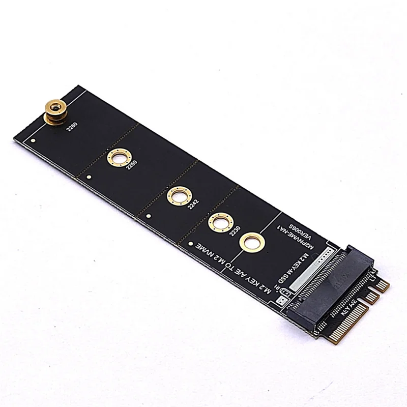 

M.2 A+E KEY Slot To M.2 NVME Adapter Card NGFF To KEY-M Expansion Card NVMe PCI Express SSD Port Expansion Adapter