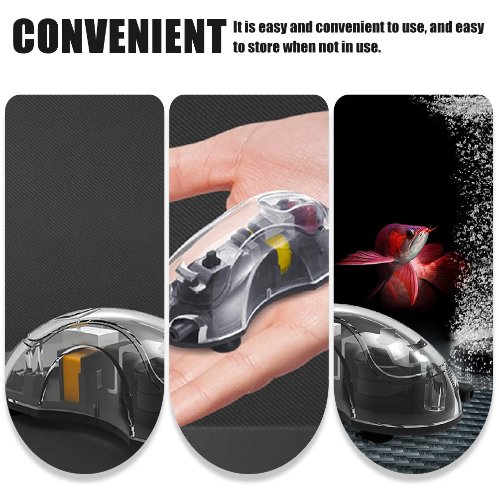 

Professional Aquarium Oxygen Aeration Air Pump Eu Plug Long-Lasting High-Grade Plastic Easy to Use for Indoor Fish Tanks