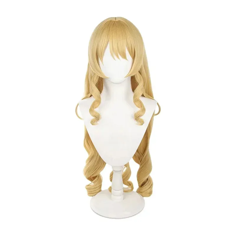 

Высокое качество Genshin Impact Navia Caspar косплей парики золотые вьющиеся термостойкие синтетические волосы реквизит