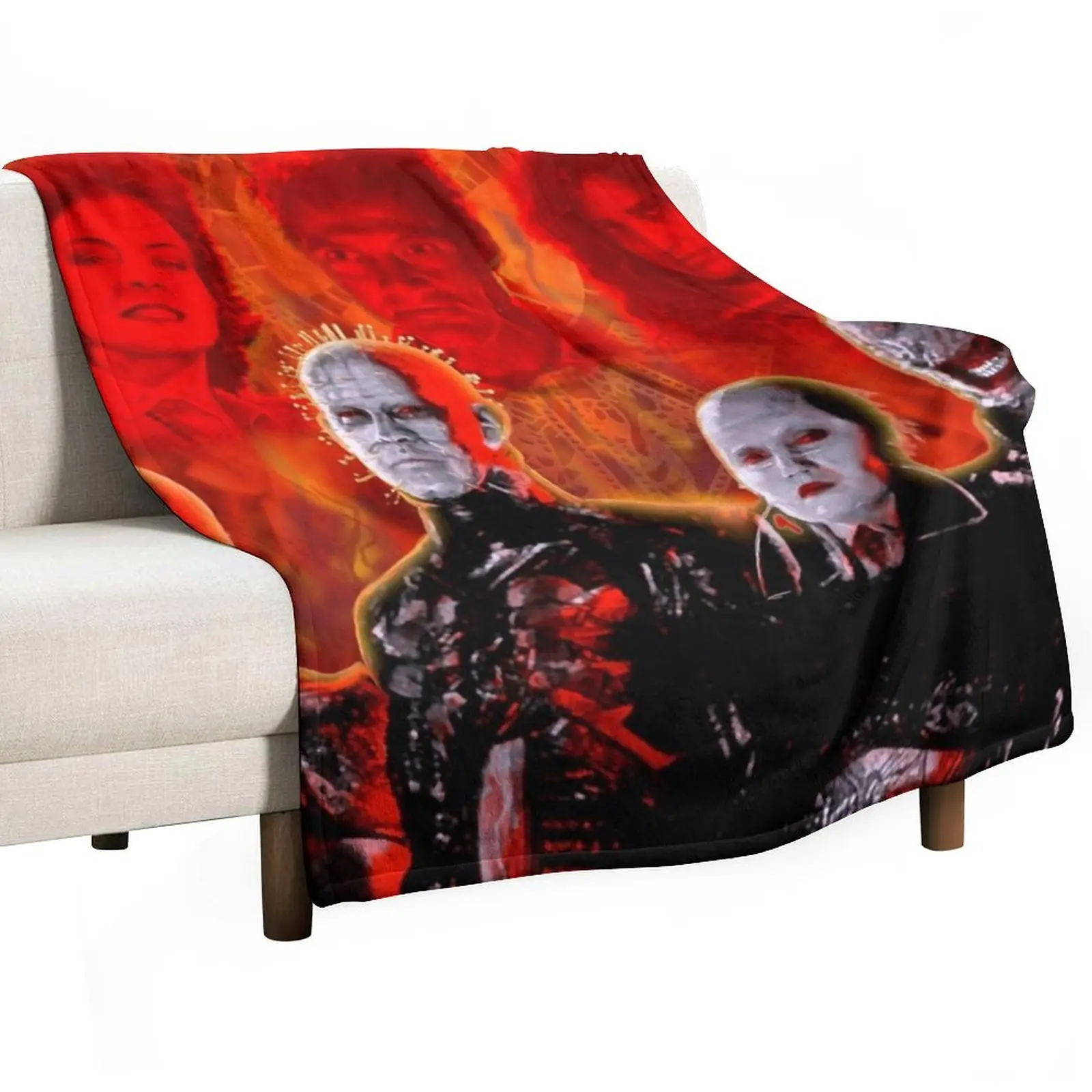 Cenobites Pinhead Puzzle Box Throw Blanket Luxury Luxury St for sofa Soft Plaid Cute Blankets For Sofas Blankets