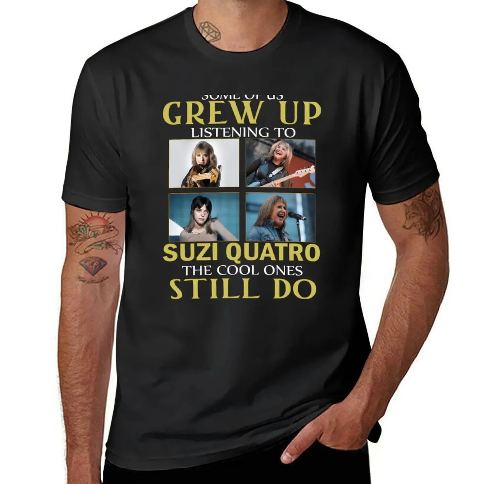 GREW UP LISTENING TO MUSIC WOMEN T-Shirt sweat sports fans big and tall t shirts for men