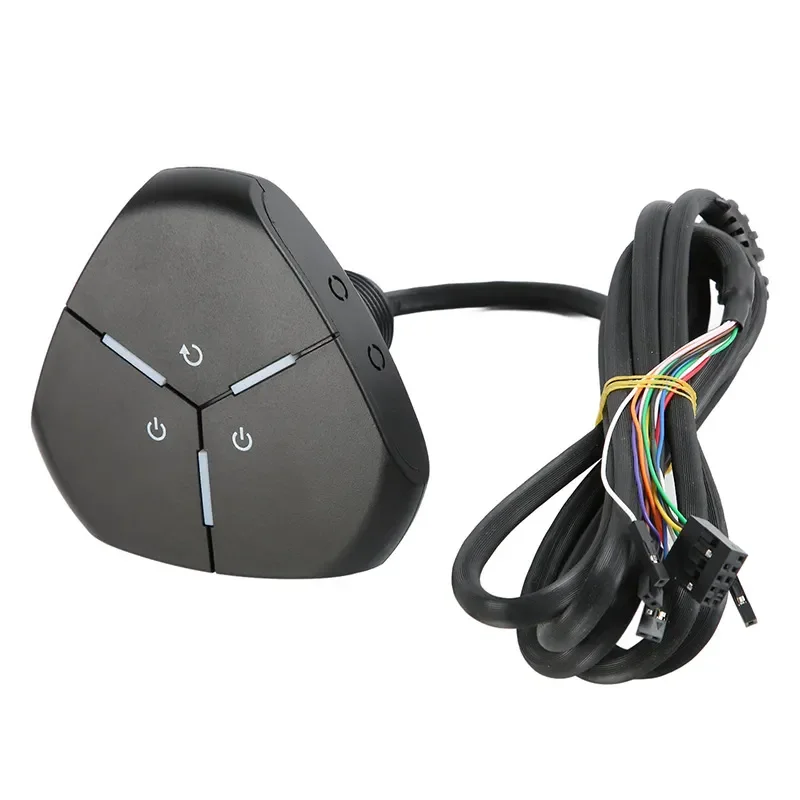 for Computer Power Button External Switch Start Button Desktop Chassis Mainboard Switch Power Cable Restart