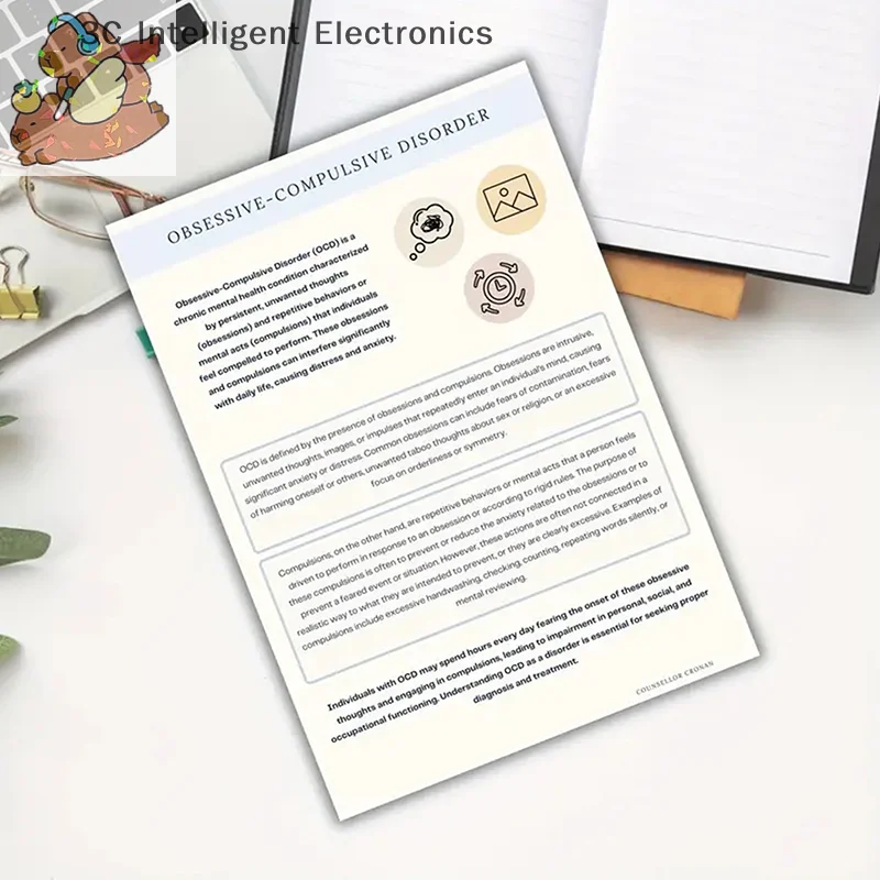 Obsessive Compulsive Disorder (OCD) Workbook, Intrusive Thoughts, Exposure Relax, Anxiety Relief, Mental Health Self-Help Guide