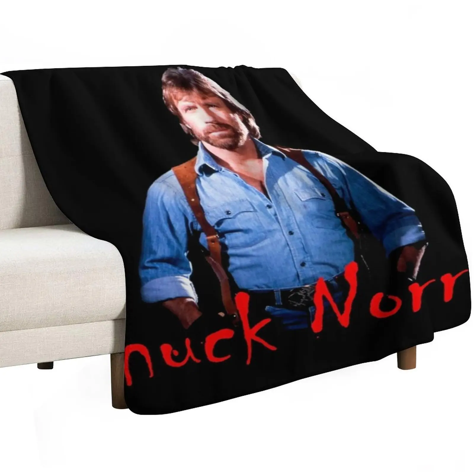 Chuck Norris Action Holster Throw Blanket warm winter Picnic Soft halloween Multi-Purpose Vintage Blankets