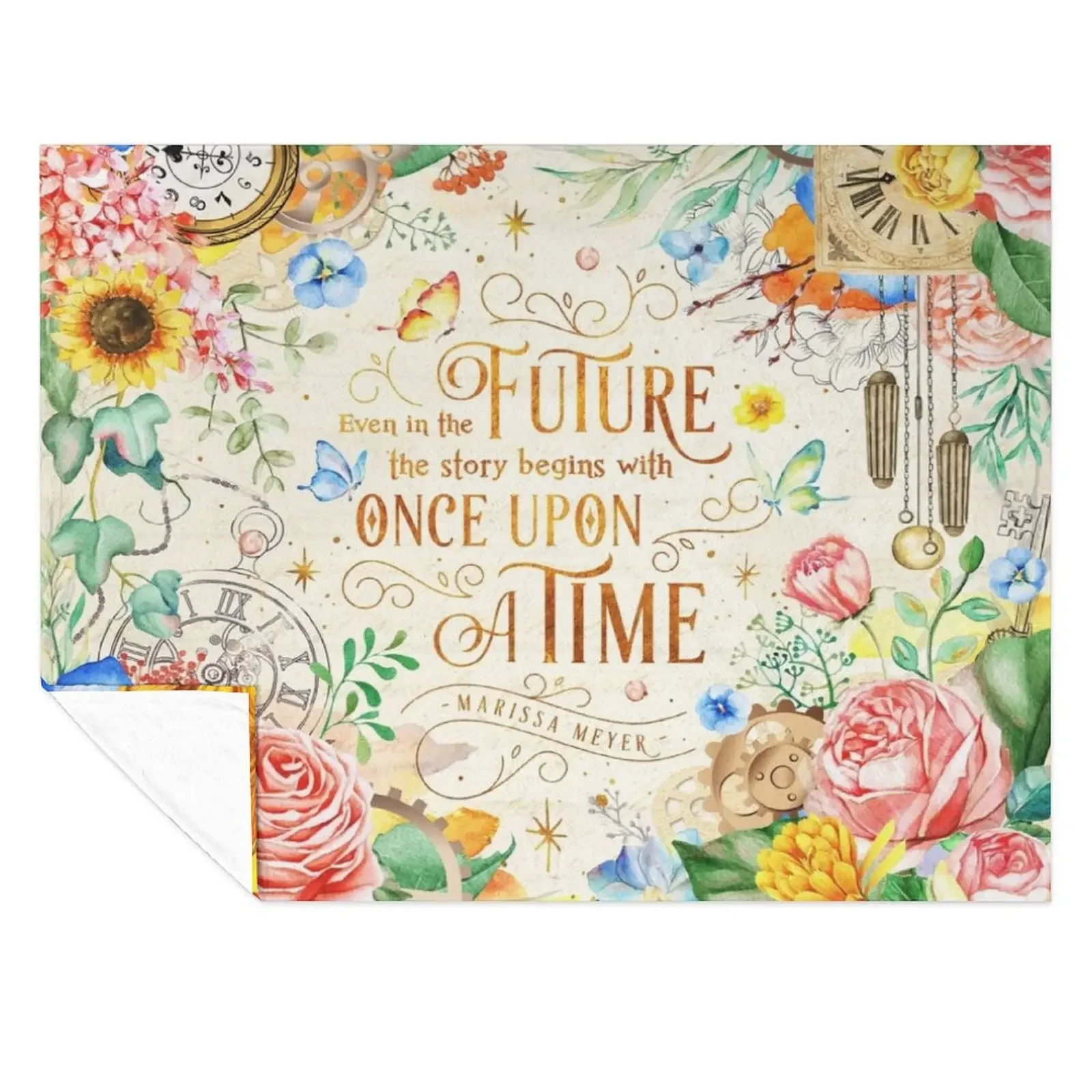 

Once upon a time Throw Blanket Luxury Designer Flannel Decorative Beds Tourist Blankets