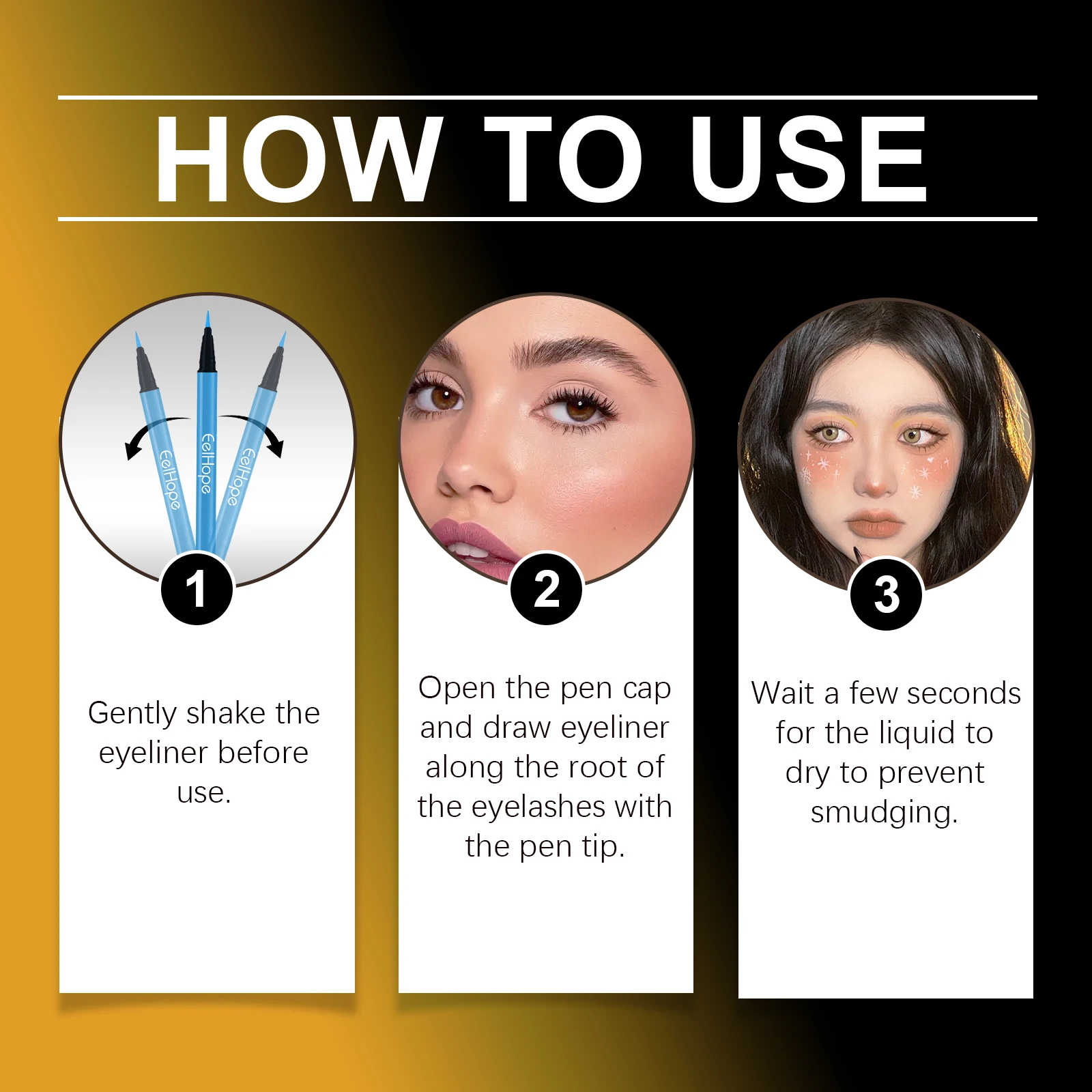 8 色クリスマスネオン UV 発光アイライナーペンセットグリッターメイクアップアイライナーペンシルツール防水防汗ボディフェイスメイクアップ