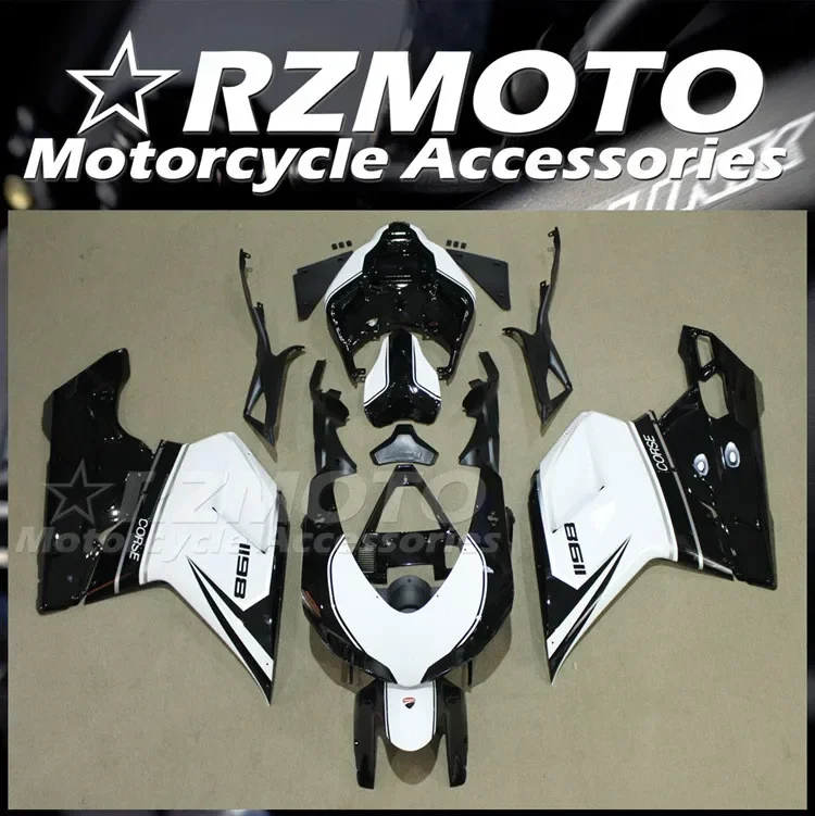 

New ABS Fairings Kit Fit for Ducati 848 1098 1198 Evo 2007 2008 2009 2010 2011 2012 2013 2014 Bodywork Set Cool Black White