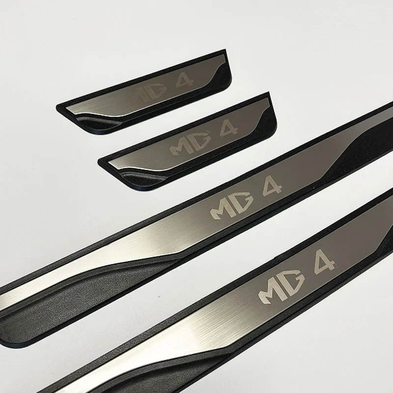 

For MG4 EV 2024 welcome pedal decoration sticker plastic base threshold strip modified door anti stepping Car Accessories