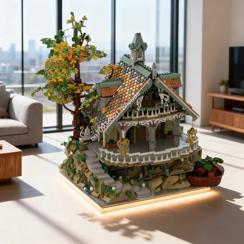 

3660 шт. MOC The Last Homely House Хоббит и модель игрушки Строительные блоки Архитектура Рождественский подарок DIY идея Образовательный кирпич