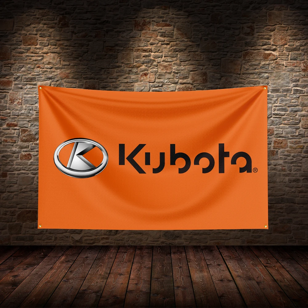 

3x5 Ft K-Kubotas Flag Polyester Printed Mechanlcal Flags for Room Garage Decor