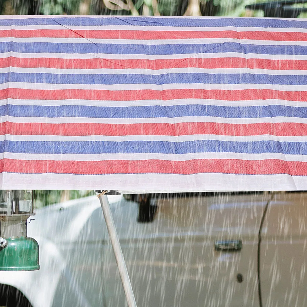 Teli per piscina resistenti per piscina interrata Tessuto impermeabile a strisce a tre colori resistente allo strappo Pioggia Neve Protezione UV Campeggio