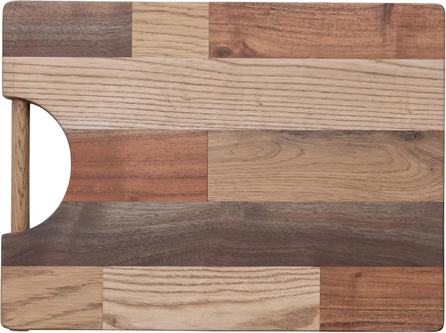 

Wood End Grain Cheese/Cutting Board with Handle, Natural