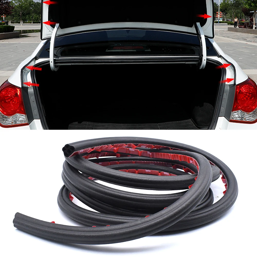 Car Door Rubber Seal Strip Auto Door Sealant Weatherstrip Double Layer Protector Car Seal Weather Strip Interior Accessories