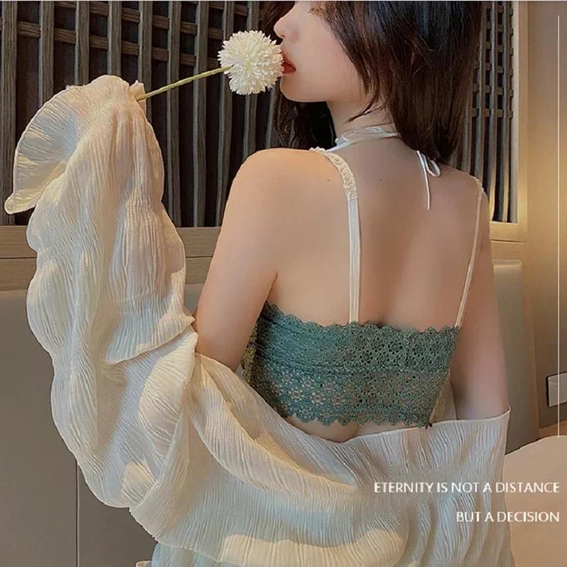 ญี่ปุ่นเกาหลีปิดด้านหน้าสาวหวานลูกไม้ Bra ฟรีชุดชั้นในสบายผู้หญิง Graceful Breathable Undies ชุดชั้นในหญิง