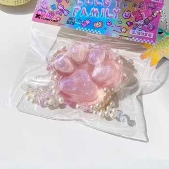 Grappig Squishy Knijpspeeltje Kat Voet Antistress Stress Relief Speelgoed Decompressie Mochi Fidget Meisje Jongens Siliconen Trage Rebound Speelgoed