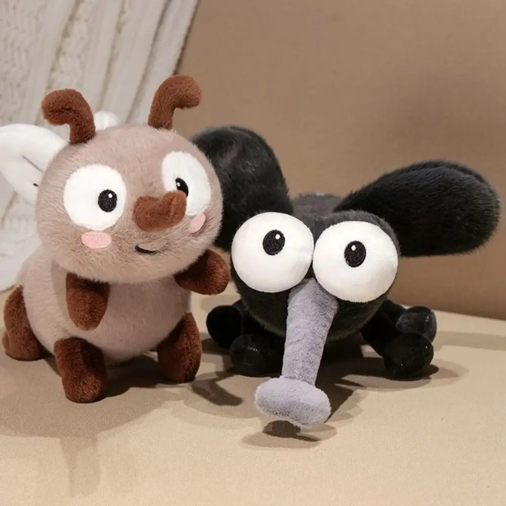 

Cute Mosquito Plush Toys Collection Creative Insect Pendants Doll Embroidery Stuffed Mosquito Plush Pendant Home Decor