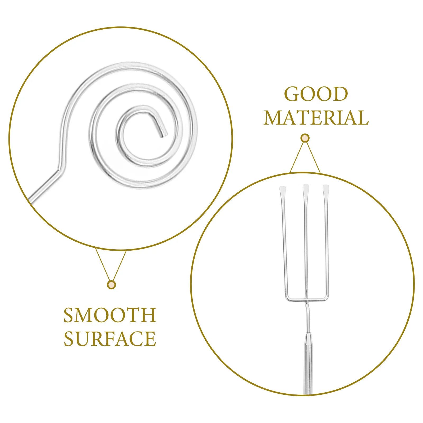 

1 set Stainless Steel Hot Pot Fork Fondue Forks Dipping Tools Ergonomic 2 Prong Spiral 3 Prong Barbecue Cheese Chocolate Kitchen