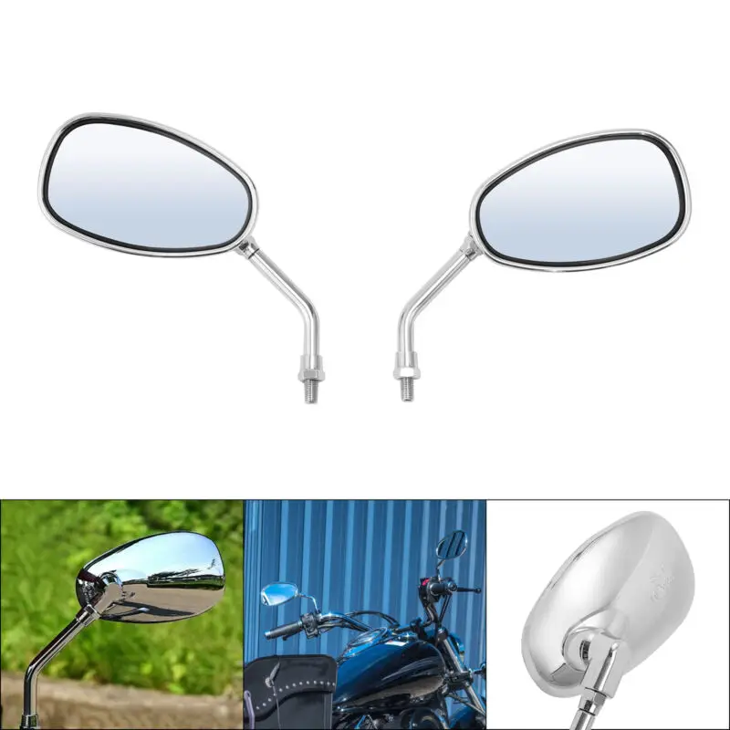 10mm Side Rear View Mirror For YAMAHA XJR400 XJR1200 XJR1300 XV1600 FZ6N FZ1N MT-01 MT-03 VMAX 1700 V-MAX1200 XVS400 XVS1100