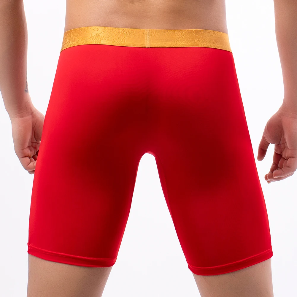 ملابس داخلية جيدة التهوية للرجال ، شورت رياضي ، سراويل داخلية مريحة ، موجز حقيبة منفصل ، إطالة ، مقاومة للاهتراء
