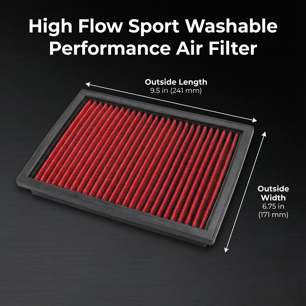 for Chevrolet Chevy Aveo T300 Sonic Cobalt G1JH Onix Prisma SA Holden Barina 1.3 1.4 1.6 1.8 High Flow Sport Air Filter 33-2476