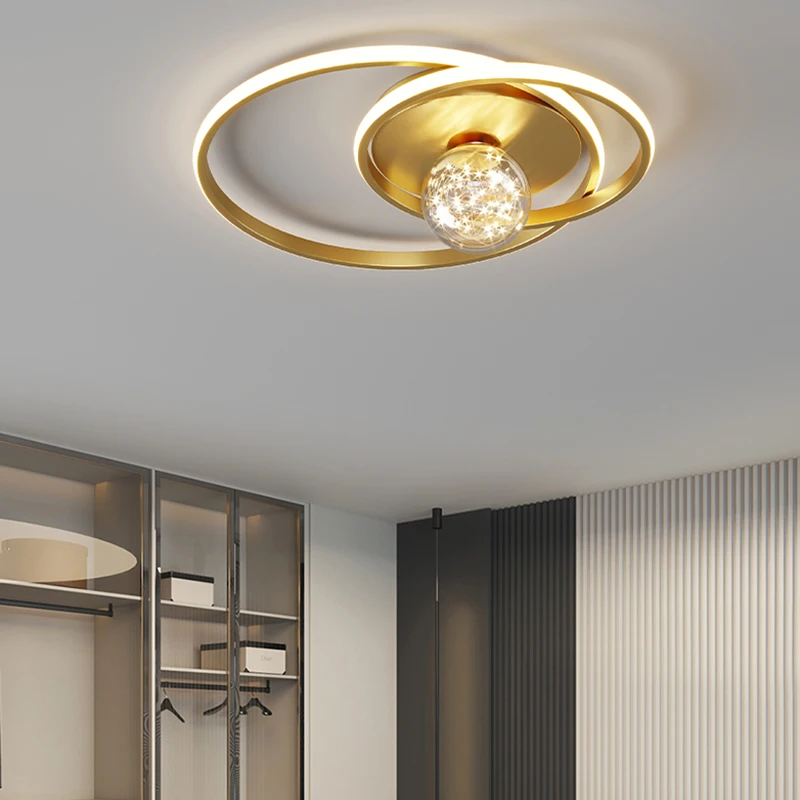 

Modern Luxury Led Ceiling Chandeliers Circle Gypsophila Ceiling Lamp for Living Room Bedroom Foyer Office Lustre Indoor Lighting