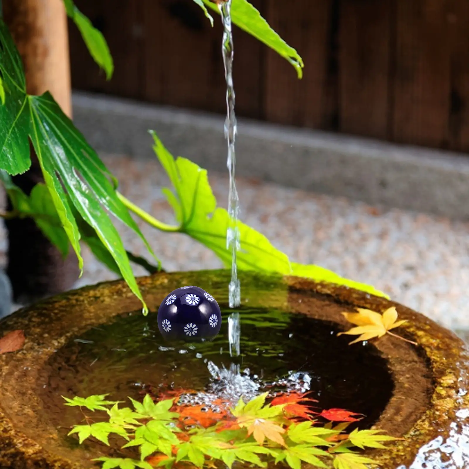 Aquarium Fish Ball - Ceramic Ball Unique Handpainted Floating Aquarium