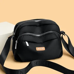 High Quality Nylon Women's Shoulder Bags Solid Color Design Crossbody Bags And Purse Ladies Casual Travel Messenger Commuter Sac