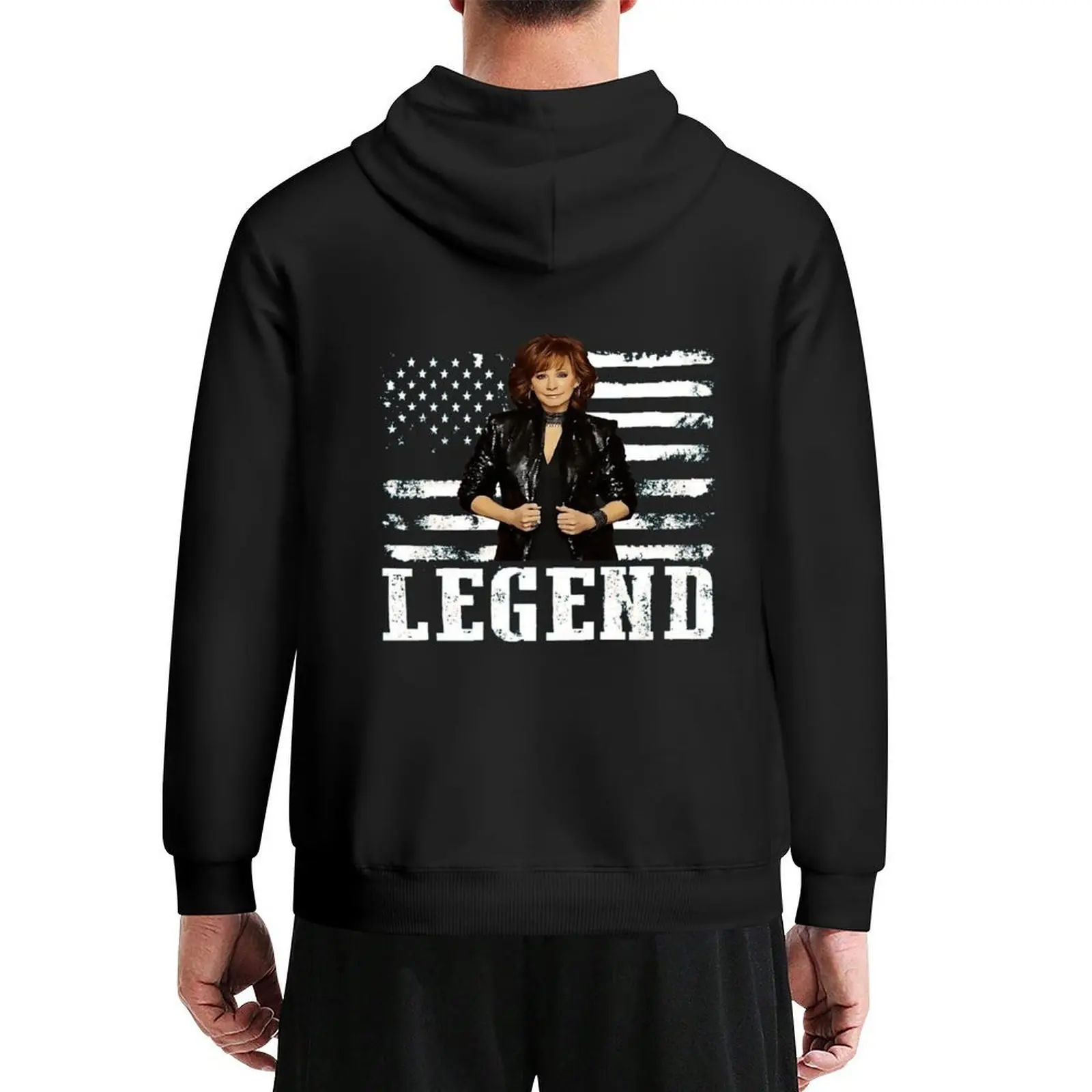 

Distressed American Flag Rébà music Mcéntìré Legend Hoodie graphic t shirts men anime clothing men wear men's clothes tracksuits